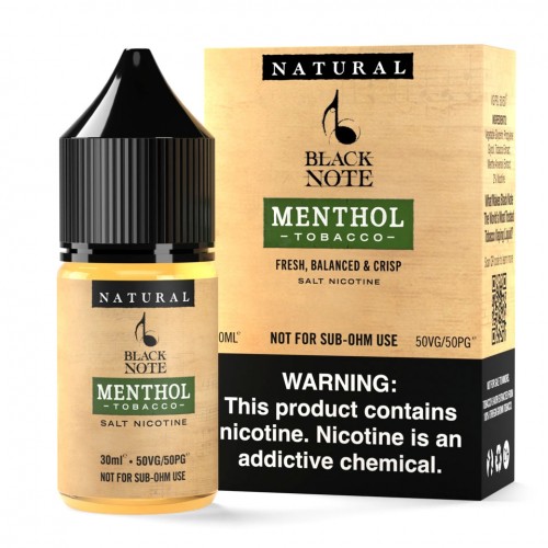 Black Note - Menthol Tobacco Salt 30ML (Mentol Tütün)