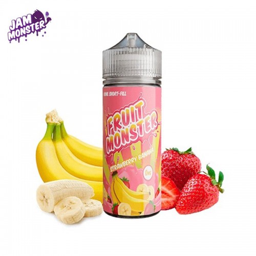 Jam Monster - Fruit Monster Strawberry Banana 100ML